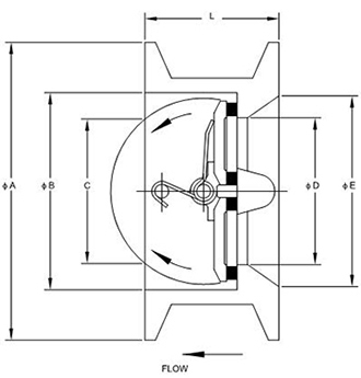 Vanne papillon type wafer de clapet double et wafer  (PN10/16, Classe125/150 DN40 - DN1200)