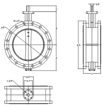 Vanne papillon type lug (PN10/16, Classe125/150 DN40 - DN600)