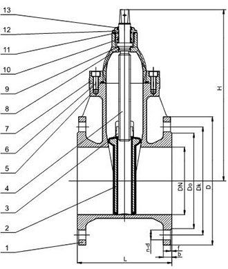 Robinet-vanne d’étanchéité souple (PN25 DN40 - DN300)