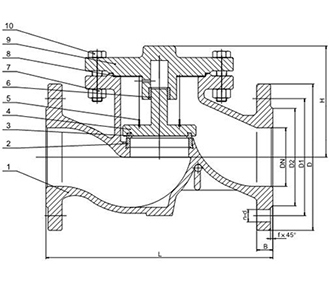 Flanged Lift Check Valve (PN16 DN15 - DN300)