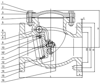 Flanged Swing Check Valve (PN16 DN50 - DN600)