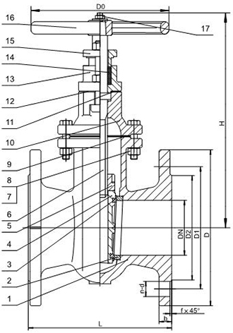 Metal Seated Gate Valve - Non-Rising Stem