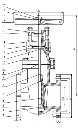 Metal Seated Gate Valve - Non-Rising Stem