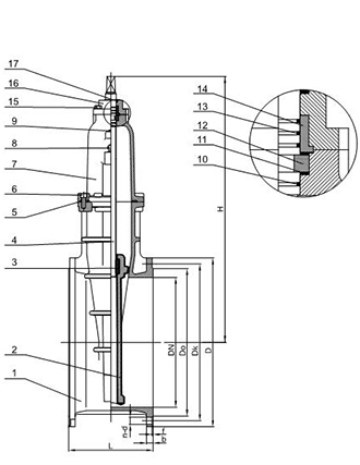 Resilient Seated Gate Valve (PN10/16 DN450 - DN1200)