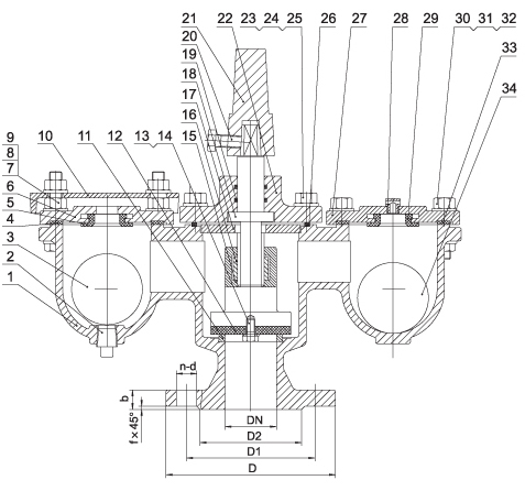 Knife Gate Valve - Rising Stem (PN10 DN50 - DN600)