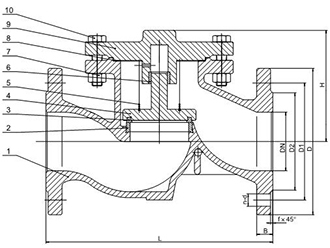 Фланцевый спускоподъемный обратный клапан (PN16 DN15 - DN300)