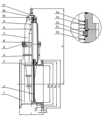 Robinet-vanne d’étanchéité souple (PN10/16 DN450 - DN1200)