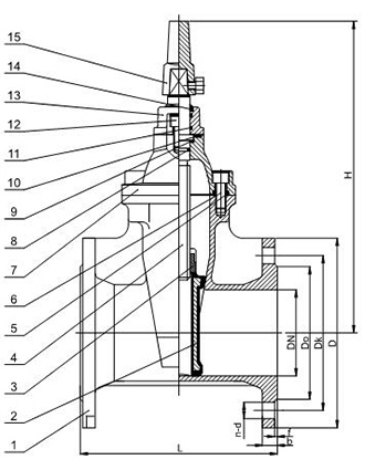 Мягкая уплотненная задвижка (PN10/16 DN50 - DN600)